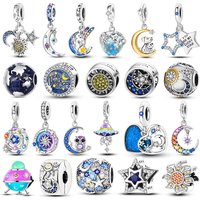 Mystery Star Series Original 925 Sterling Silver Charms Fit Bracelet Pendants Dangle Diy Jewelry Gift For Women
