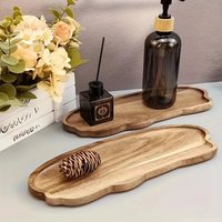 Cloud Shaped Wooden Tea Tray Fruit Plate Dessert Candy Retro Coffee Cup Tea Breakfast Dish Jewelry Decor Cosmetic Organizer