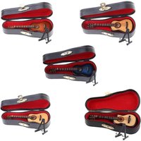 1 pieces 10cm Mini Toy Acoustic Guitar Scale Model Home Office Desk Decor Ornaments