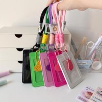 【*】PU Card Holder For ID Cards And Photos Korea Style Comes With A Protective Cover