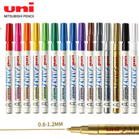 1pcs Japan UNI Paint Marker PX-21 Color Oil-based Permanent 0.8-1.2mm Tire Touch Up Painting Waterproof Graffiti Art Supplies