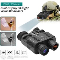 Lunettes de vision nocturne 3D, binoculaires, lunettes de chasse, lunettes pour casque, NV8000