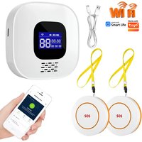 Tuya WiFi Smart SOS Call Button Wireless Caregiver Pager Phone Alert Transmitter Emergency Call Button for Kids Elderly Patient