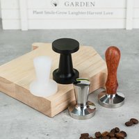 Flat Or Ripple Base Coffee Tamper For Coffee Capsule Solid Base Filling Tool Easy To Grip Perfect For Home Or Office