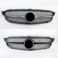 Diamond Style Front Mesh Racing Grill Grille for Mercedes-Benz W205 New C-class C200 C220d C250 C260 C400 c180 C450
