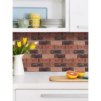 10/20pcs 3D Faux Brick Peel and Stick Wall Panels, Waterproof PVC Wall Stickers, Easy to Install, Home Wall Decor