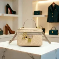 Elegant Classic Designer Paris High-End Tote Bag Women Luxury Minimalist Vintage Leather Unique Solid Color