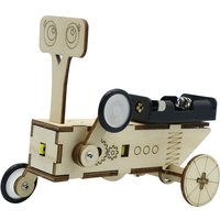 DIY Reptile Robot Electric Wooden Science Experiments Toys for Children Educational Handmade Assemble Toys Boys Girls