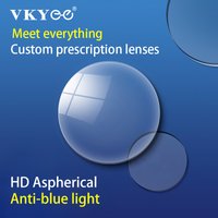 VKYEE CR39 Anti-blue Light Optical Lenses 1.56/1.61/1.67/1.74 Anti-blue Light Lenses Professional Custom Prescription Glasses