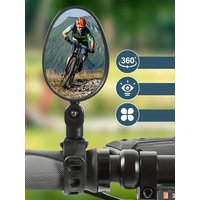 AliExpress NONE Bike Mirror 360 Degree Adjustable Rotatable Handlebar Mirror Wide Bycicle Accessories Cycling Rear View Mirror