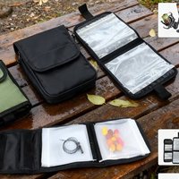 YOTO Large/Small Loose-Leaf Fishing Tackle Organizer – Multi-Pocket Storage for Lines & Lures, Portable for Carp/Road/Shore Fish