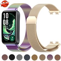 Metal Magnetic Strap for Huawei Band 10 9 Milanese Bracelet Breathable Replacement Wristband for Huawei Band 9 Band 8 Watchband