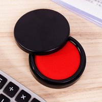 Clear Stamping Mini Fingerprint Ink Pad Anti-Fake Waterproof Signing Ink Pad Red Color Quick-drying Red Stamp Pad Finance