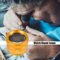 30X Magnifying Glass K9 Optical Lens Handheld Loupe for Precision Work Watch Jewelry Coin Stamp Enlarger 36mm Magnifier