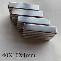 AliExpress NONE N52 40X10X4 40X10X3 Disc Aimant BAR Refrigerator Magnets Dropshipping Neodymium Motor Ebike Customised Diy Fridge Science Strong