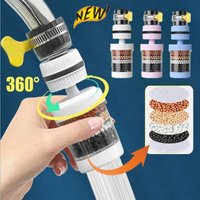 New 360ยฐ Rotation Water Faucet Filter Household Kitchen Faucet Mini Tap Water Clean Purifier Carbon Filter Filtration Cartridge