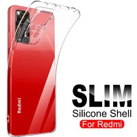 Crystal Clear Silicone Soft Clear Case For Xiaomi Redmi Note 11 SE 11S 11T 11E 10 10S 10T Pro 10A 10C 9 9A 9C Ultra Thin Cover