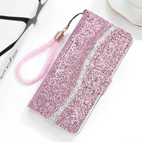 A57 A56 A55 A52s A35 A36 5G Bling Flip Case Glitter Wallet Book Coque for Samsung Galaxy A17 A26 A34 A53 A54 A37 A27 A15 A14 A16