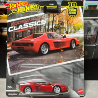 2026 Hot Wheels Car Culture Modern Classics 1987 Ferrari Testarossa 1:64 Scale Alloy Car Model Collection Toy Boys Birthday Gift