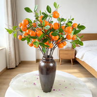 1 Artificial Orange Tree Containing 6 Fake Oranges, Decorating Homes, Gardens, Weddings, and Parties Simulated Flowers