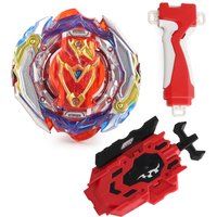Bey Burst B-201 Zest Achilles Booster Metal Spinning Top 3in1 Modes Gyro Beys with Launcher Grip Gift