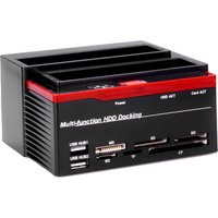2.5/3.5" SATA IDE HDD Docking Station Clone HDD Enclosure USB 2 Ports USB 2.0 Type C Hub MS/M2/XD/CF/SD/TF Card Reader