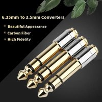 Jack 3.5 To 6.35 Audio Adapter 6.5mm To 3.5mm Converters Male Female Connector Headphone Plug 6.3mm Consumer Electronics