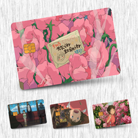 S-Spirited A-Away Movie Card Stickers Credit Card DIY Card Protector Stickers Waterproof Film Skin Cover