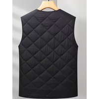 Men's Fleece-Lined Warm Vest, Fleece-Lined and Thickened Version