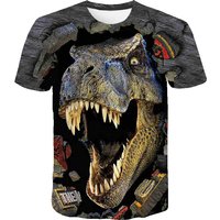 3-14 Ys Baby Boys Dionsaur T-Shirt Children's Clothing Kids Clothes Boys Girls T Shirt Summer Cartoon Tops Short Sleeve Tees