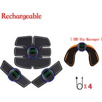 Remote Controller Electric EMS Muscle Stimulator Smart Fitness Abdominal Trainer Weight Loss Stickers Body Slimming Massager