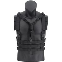 Lighweight Tactical Vest Airsoft Chest Rig Vest Molle System Hunting Combat Vest With Gun Sling
