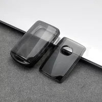 Transparent TPU Shell Fob for Mazda Cx5 2 3 6 Gh Cx3 Cx 5 Cx9 Cx8 CX30 G20 MX-5 MX30 X5 X9 Ss30 CX60 CX90 Car Key Case Cover