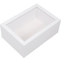 Rustic Handmade Wooden Specimen Display Frame Memory Keepsake Box Glass Window Shadow Box for Dried Flowers Photo