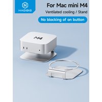 Hagibis Desktop Stand for Mac mini M4/M4 Pro Storage Holder Aluminum Dock Heat Dissipation Bracket Cooling Mount Accessories