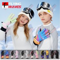 AliExpress flying waves Children's 3M Thinsulate Warm Ski Gloves for Boys Girls Windproof Waterproof Winter Snow Sports Cycling Snowboard Warm Gloves