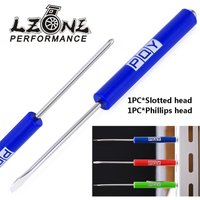 LZONE - 1pc Mini Tops And Pocket Clips Pocket Screwdriver Strong Magnetic Slotted /Phillips Screwdriver Maintenance Accessories