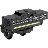 AliExpress NONE Bicycle Headlight with Remote 9 Beads USB Charging Cycling Horn Light MTB Road Bike Front Light LED Waterproof Flashing Lamp