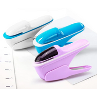 1PC hand-held stapler without nails, bill paper and handbooks, document binding, office, home and school binding supplies