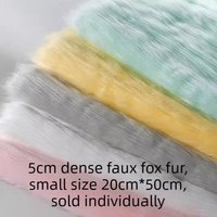 Soft Faux Fox Fur Plush Fabric Autumn Winter Keep Warm Clothing Cosplay Fursuit Ears Tail Craft Material DIY Home Wholesale