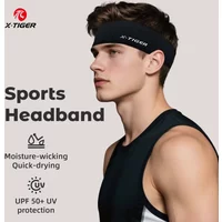 X-TIGER Cycling Headband Moisture Wicking Fitness Running Headscarf Breathable Quick Drying Sports Headband Sweat Band