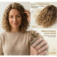 Hand Made 100% Human Hair Topper Full Swiss Lace | Airy Light Clip-in Hair Extensions | Body Wave Dropshipping
