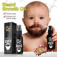 PURC Beard Growth Oil Fast Hair Growth Stimulates Follicles Thicker Fuller Beard Care Products for Men