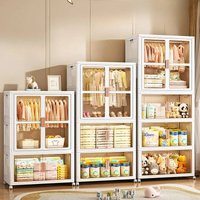 Organizer Closet Children Wardrobes Bedroom Shoe Rack Shelves Children Wardrobes Mobile Penderie Enfant Room Furniture MR50CW