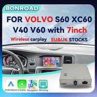 Wireless CarPlay Android Auto Interface Decoder Box Mirror Link For VOLVO 7inch S60 XC60 V40 V60 2015-2019 Front Rear Camera