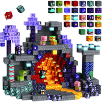 54pieces Kids Magnetic Building Plastic Stacking Coloring Creative Shape Educational Construction Stands Toy Blocks