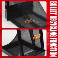 A4 AEG Airsoft Target with Trap Net Catcher, Stand and Paper Target, for Airsoft Gun Training Shooting BB Pellets Indoor Outdoor