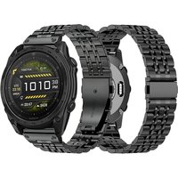 22mm 26mm Stainless Steel Strap for Garmin Forerunner 970 965 955 S62 S60 Fenix 8 E 7 7X Pro Metal Watch Band for Instinct 3 2X
