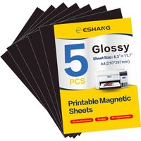 ESHANG Glossy/Matte Printable Magnetic sheets Non Adhesive 13.5mil Thick Magnet Photo Paper for Inkjet Printers