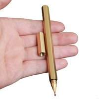 M2EC Luxury Brass Body Ballpoint Pen Black 0.5mm Nib for Men Women for Creative G